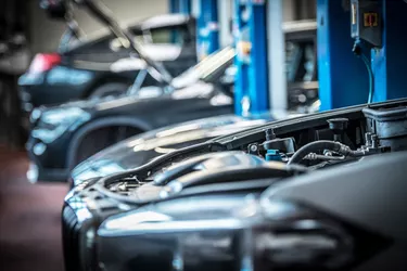Car in Auto Service