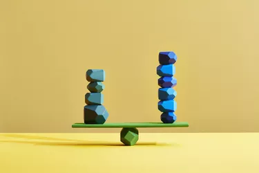 Conceptual image of geometric pebbles