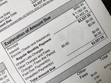 Mortgage statement detail