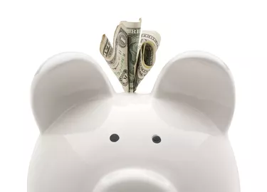 Close-up piggy bank