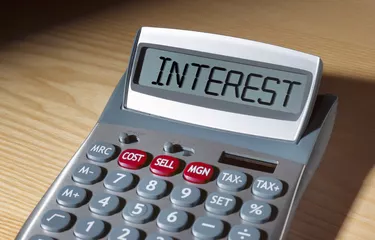 Interest written on calculator