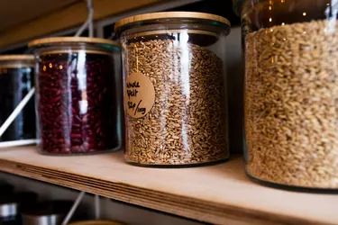 The interior of a whole foods refill shop