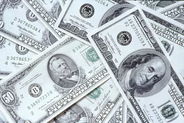 Fifty and one hundred dollar bills