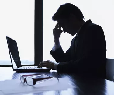Stressed businessman