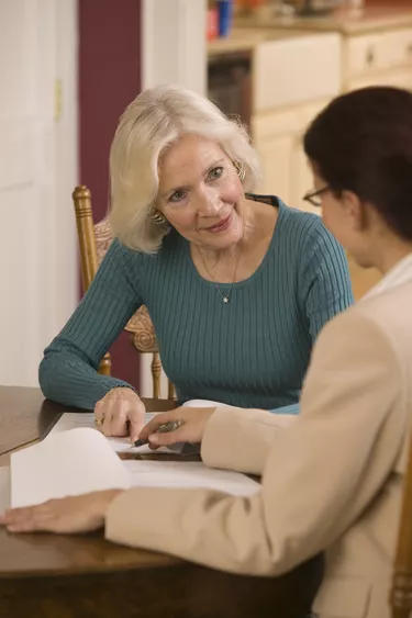 Financial adviser and client