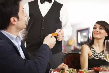 Man paying dinner