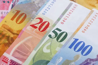 Swiss currency francs