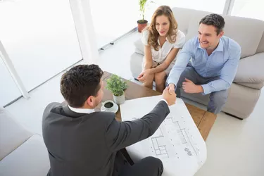 Young couple in meeting with a financial adviser