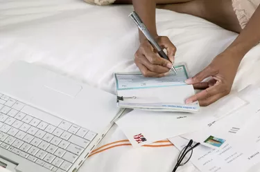 Woman Writing Check
