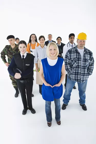 People with a variety of occupations
