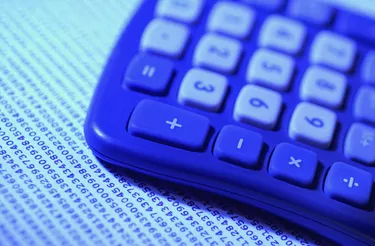 Close-up of a calculator