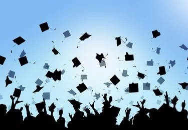 Graduation Celebration university students background