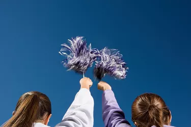 Girls cheerleading